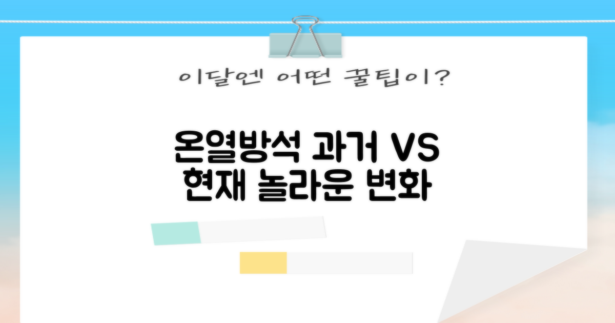 온열방석, 과거와 현재 비교