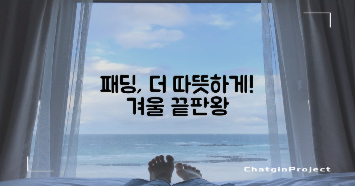 내 패딩, 더 따뜻해질 수 있을까?